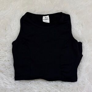 Body Wrappers Classic Black Crop Top